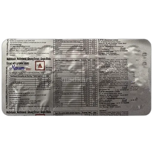 maxum men tablet 10's